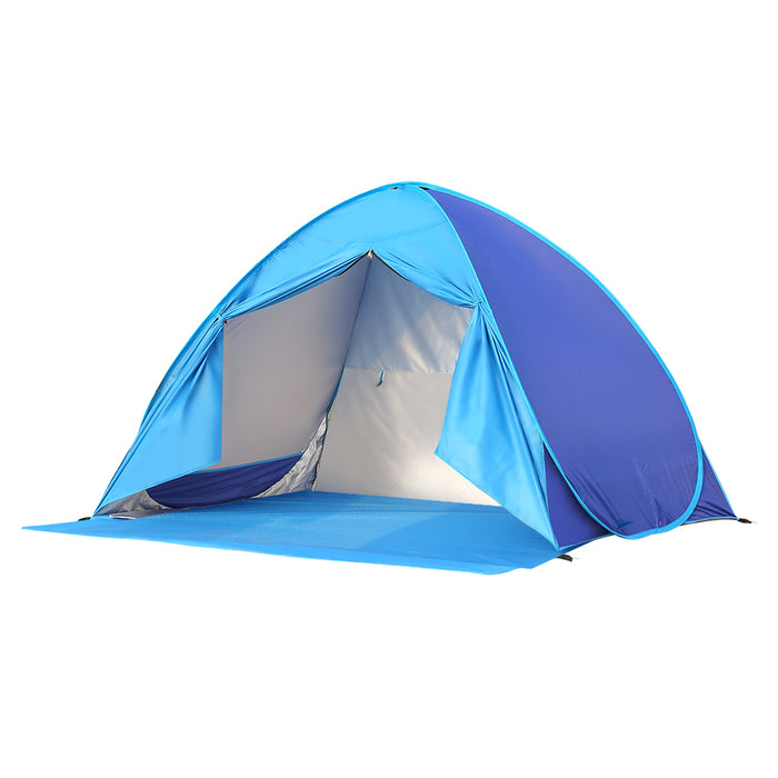 3 Person Sunee Pop Up Beach Tent | Camping Hiking Sun Shade Shelter by Mountainview