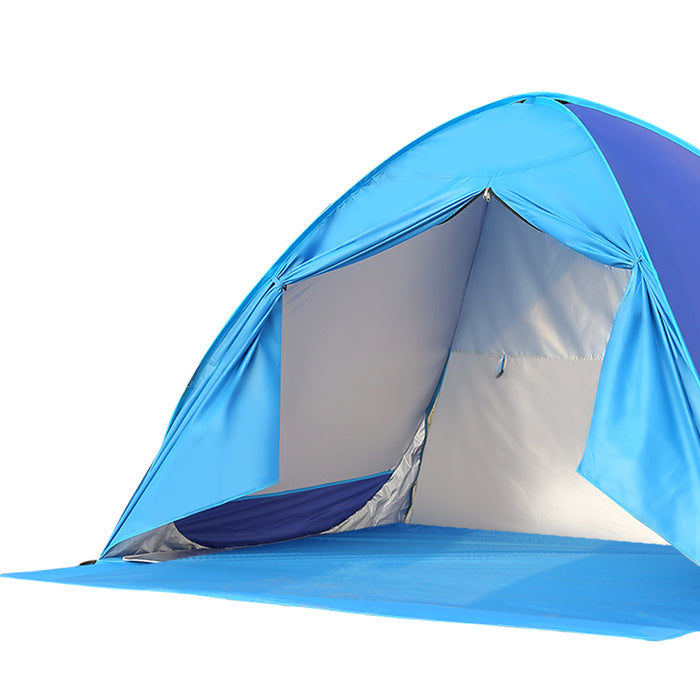 3 Person Sunee Pop Up Beach Tent | Camping Hiking Sun Shade Shelter by Mountainview