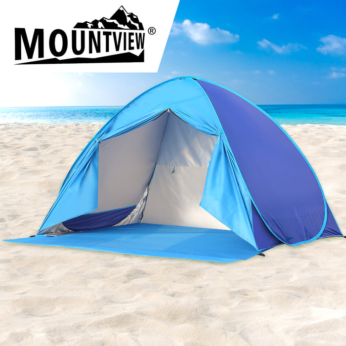 3 Person Sunee Pop Up Beach Tent | Camping Hiking Sun Shade Shelter by Mountainview
