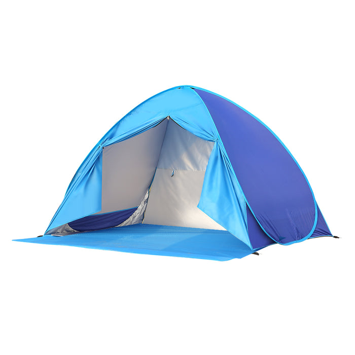 3 Person Sunee Pop Up Beach Tent | Camping Hiking Sun Shade Shelter by Mountainview