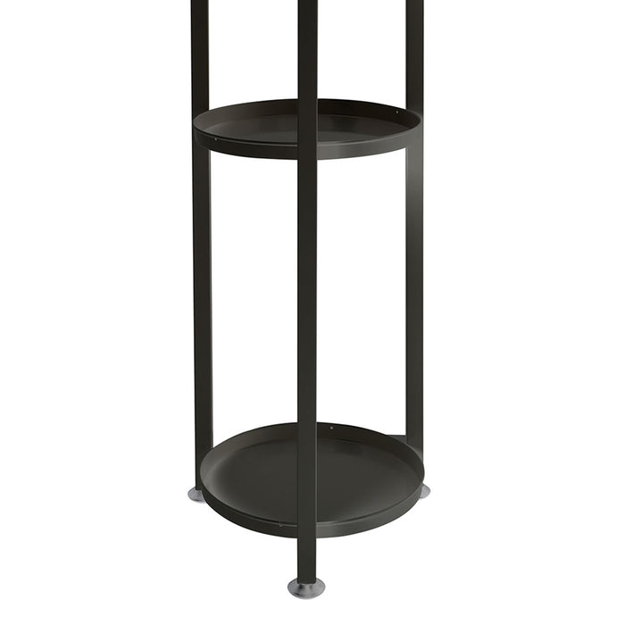 Natura 5 Tier 120cm Metal Plant Stand | Flower Pot Shelves and Stand in Black
