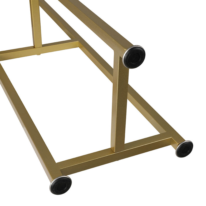 Natura 5 Tier 120cm Metal Plant Stand | Flower Pot Shelves and Stand in Gold