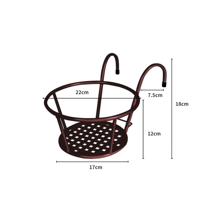 Natura 1x Flower Holder Plant Stand Hanging Pot in Bronze