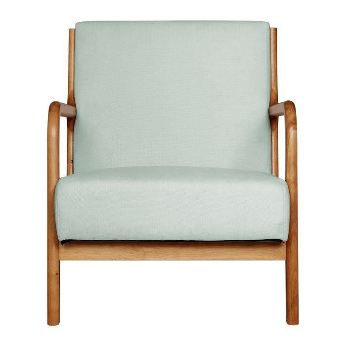 Nora Scandi Soft Fabric Lounge Armchair | Premium Soft Accent Chair Grey