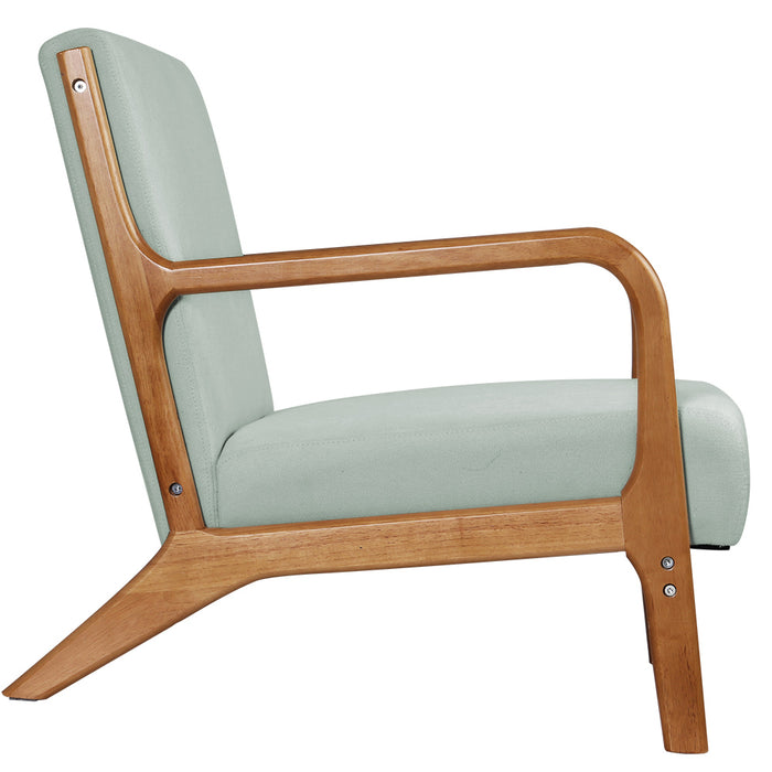 Nora Scandi Soft Fabric Lounge Armchair | Premium Soft Accent Chair Grey
