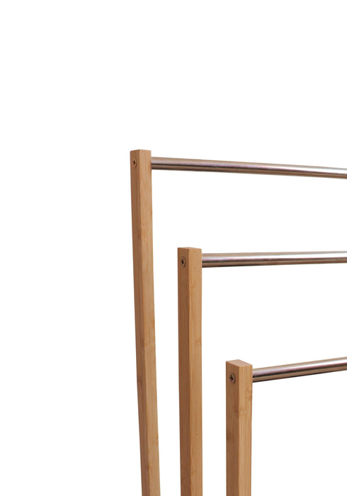 Bliss 82cm Bamboo 3-Tier Freestanding Towel Rack | Bamboo Bathroom Storage Solutions