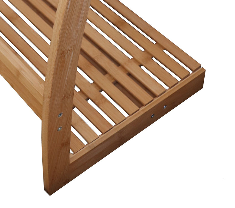 Bliss 85cm Bamboo 3-Tier Freestanding Towel Rack | Bamboo Bathroom Storage Solutions