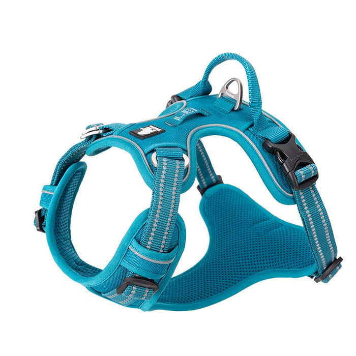 Large Pet Friendly No Pull Dog Harness Blue