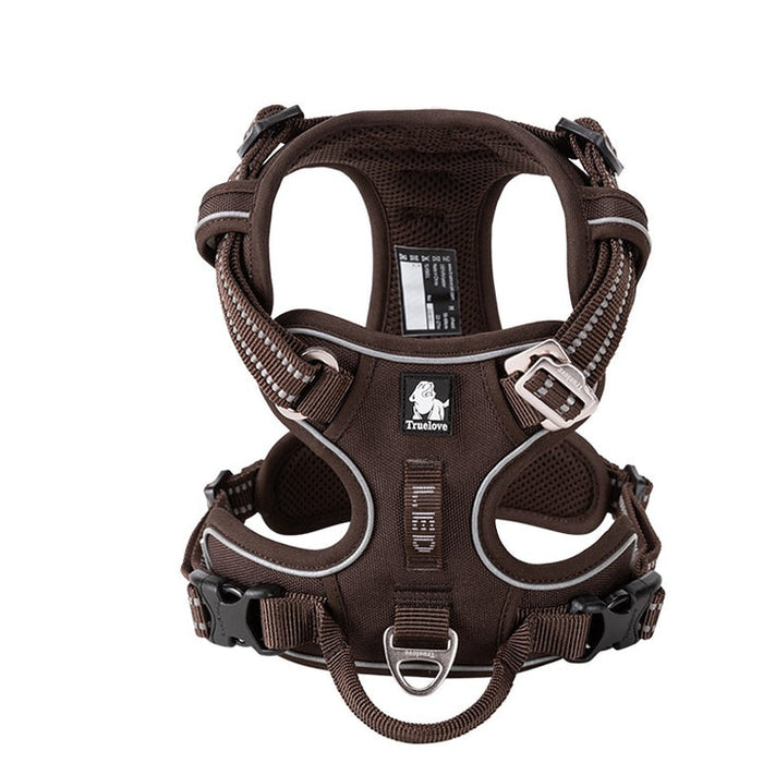 XS Pet Friendly No Pull Dog Harness Brown