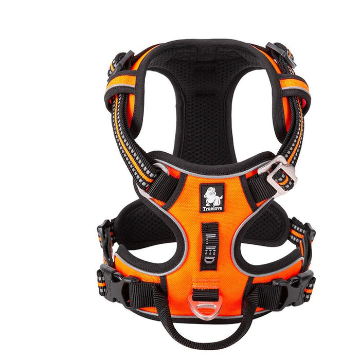 Medium Pet Friendly No Pull Dog Harness Orange
