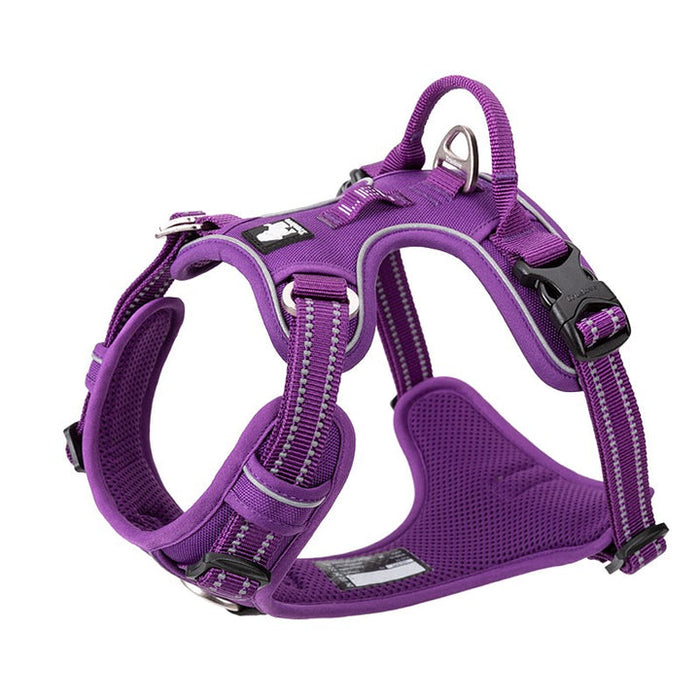Medium Pet Friendly No Pull Dog Harness Purple