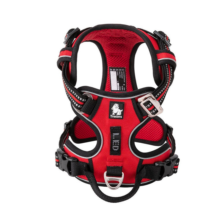 Large Pet Friendly No Pull Dog Harness Red
