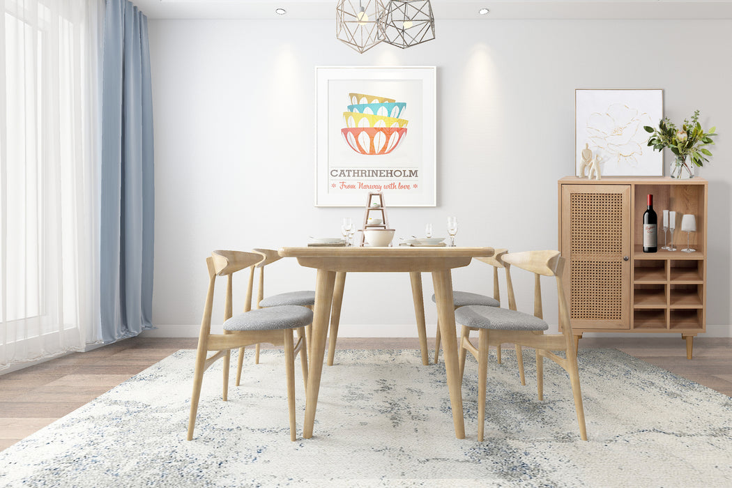 Porto Rattan Buffet Sideboard Storage Cabinet | Modern Wooden Hallway Table