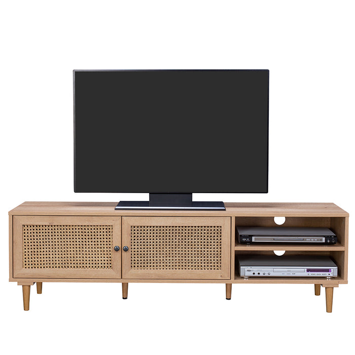 Porto 150cm Rattan Modern TV Entertainment Unit | Modern Wooden TV Stand