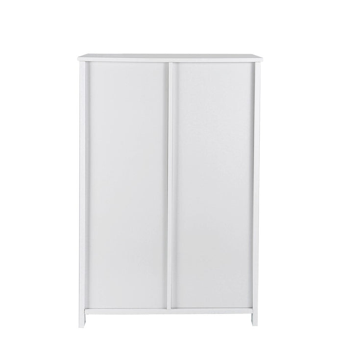 Milos 81cm H Four Draw Bathroom Storage Cabinet in White