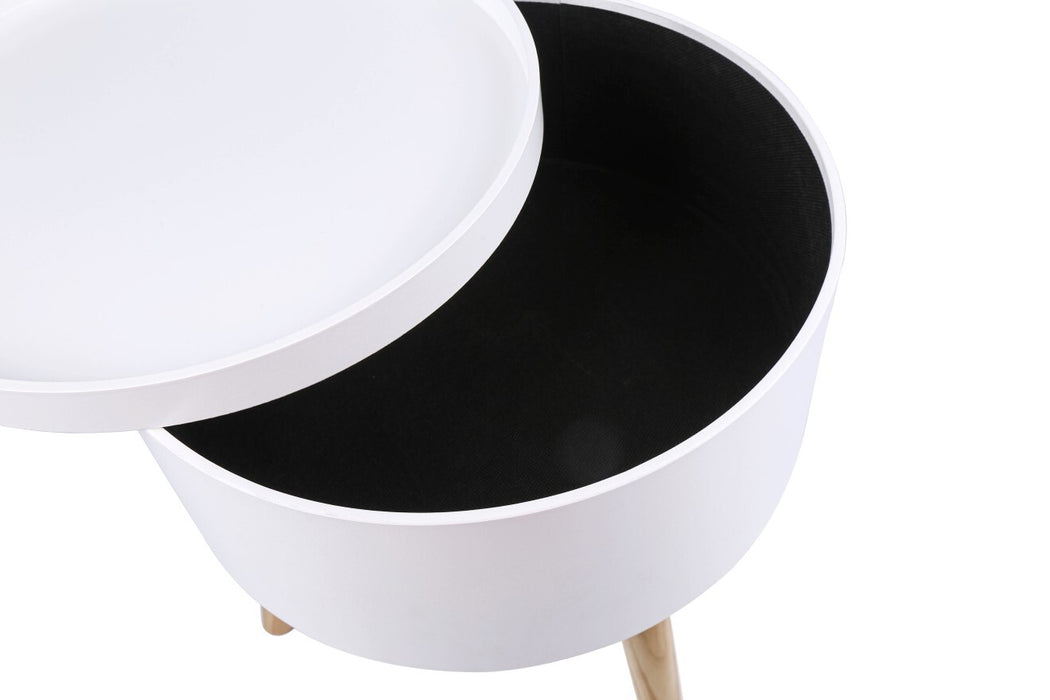 Miki Modern Tray Top Bedside Table| Storage Side Stand Coffee Table