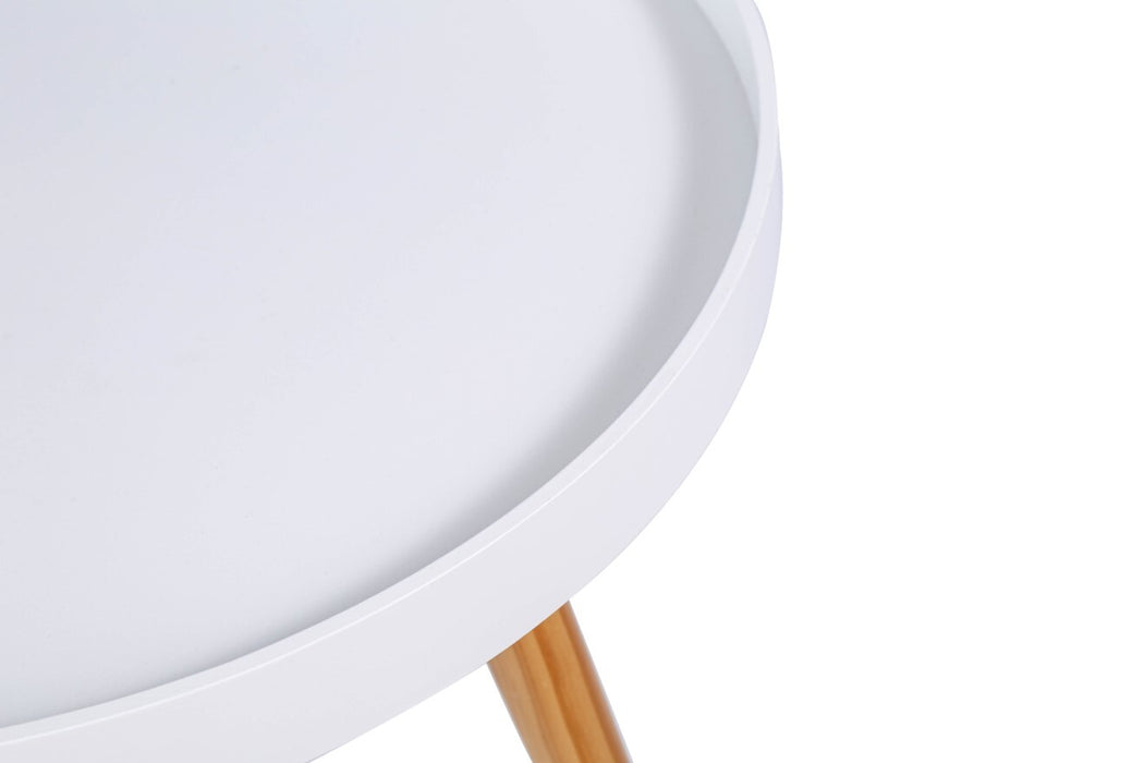 Ari 50cm Modern Round Bedside Table and Coffee Table Stand