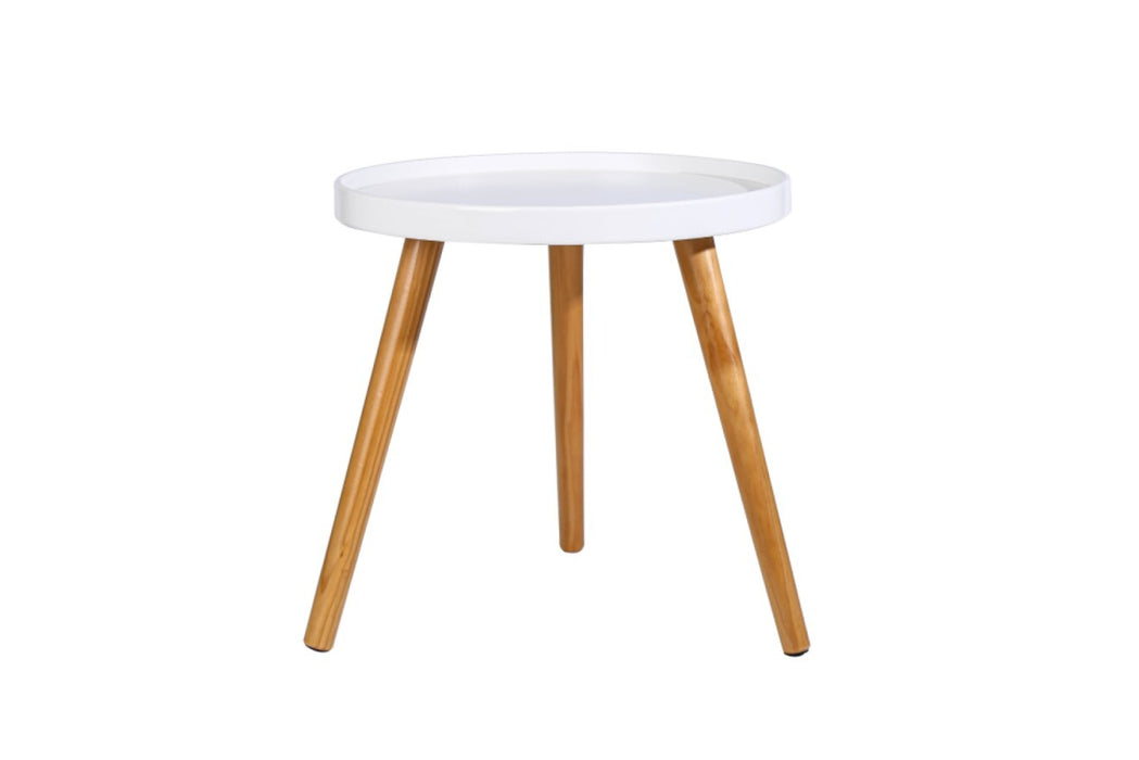 Ari 40cm Modern Round Bedside Table and Coffee Table Stand