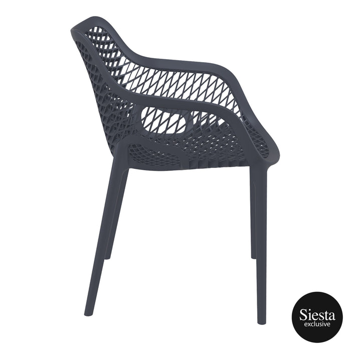 XL Premium High End Weather Resistant Stackable Air Chair 82cm H - Anthracite