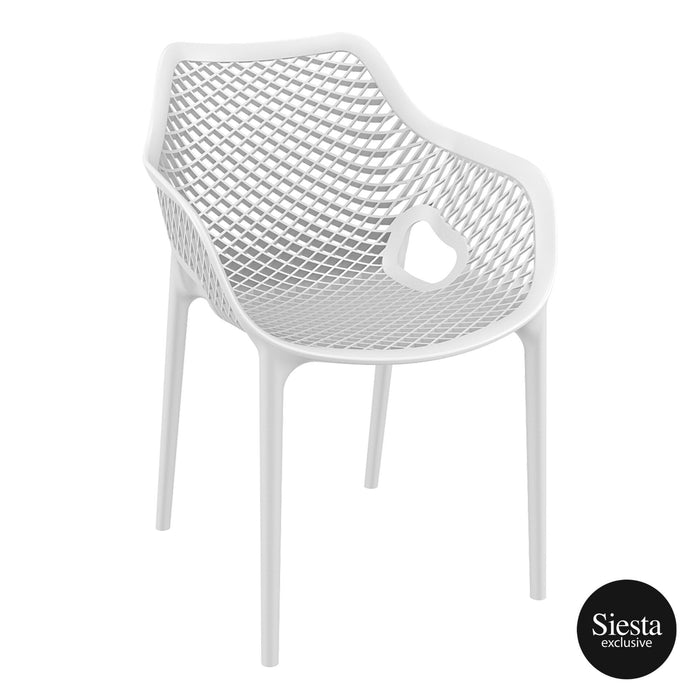 XL Premium High End Weather Resistant Stackable Air Chair 82cm H - White