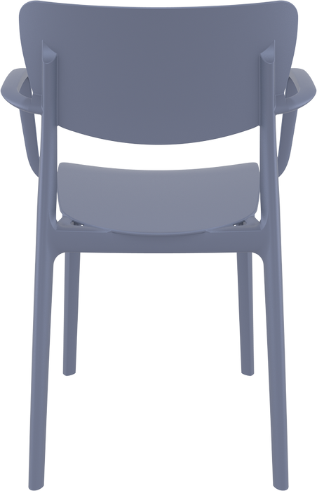 Premium High End Weather Lisa Armchair 82cm H - White
