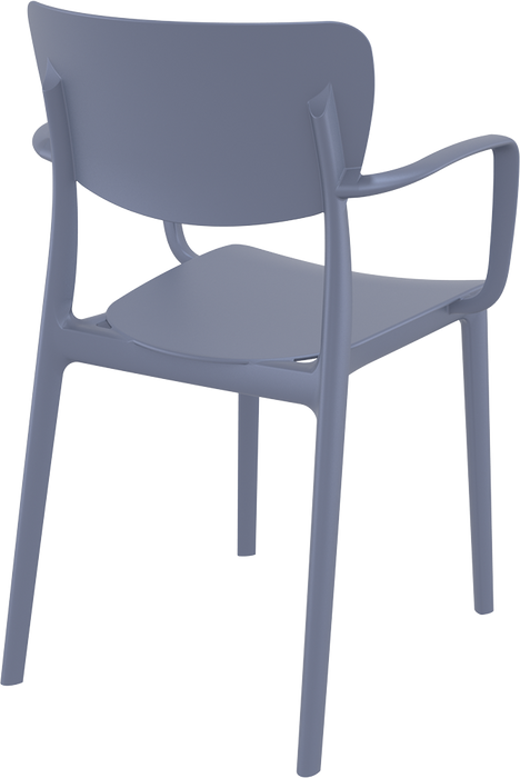 Premium High End Weather Lisa Armchair 82cm H - White
