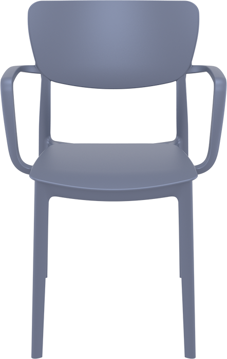 Premium High End Weather Lisa Armchair 82cm H - White