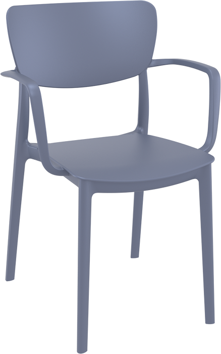 Premium High End Weather Lisa Armchair 82cm H - White