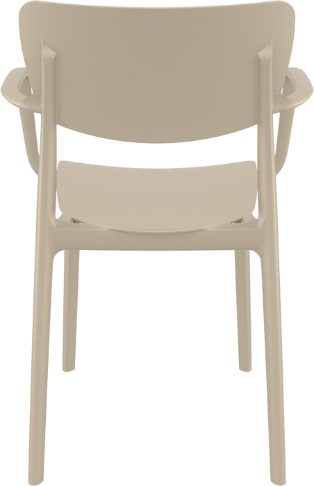 Premium High End Weather Lisa Armchair 82cm H - White