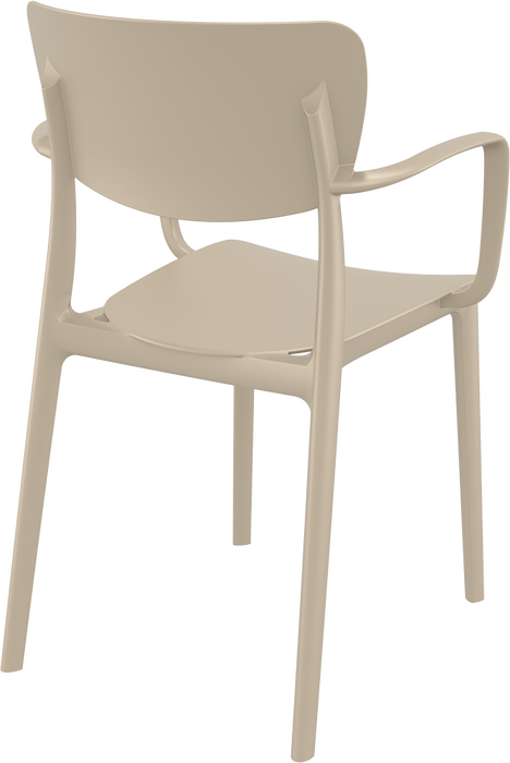Premium High End Weather Lisa Armchair 82cm H - White