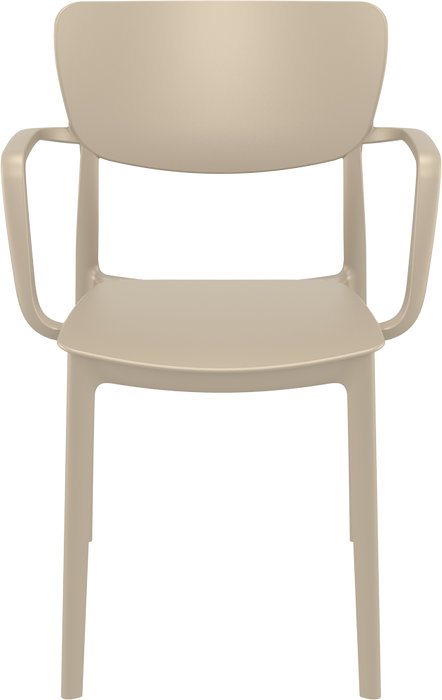 Premium High End Weather Lisa Armchair 82cm H - White