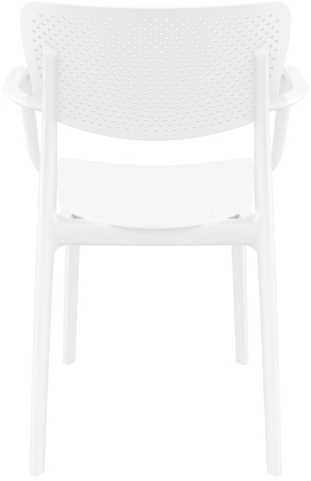 Premium High End Weather Loft Armchair 82cm H - White