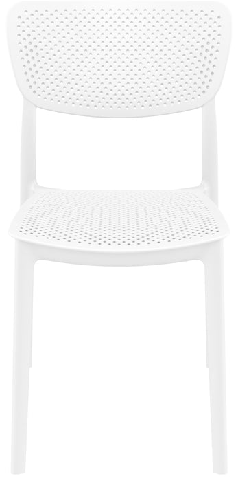 Premium High End Weather Resistant Lucy Chair 82cm H - White