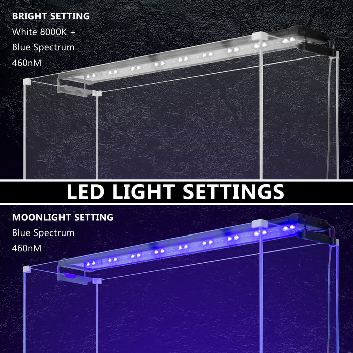 18W Aquarium Blue White LED Light for 75-95cm Tank by Dynamic Power