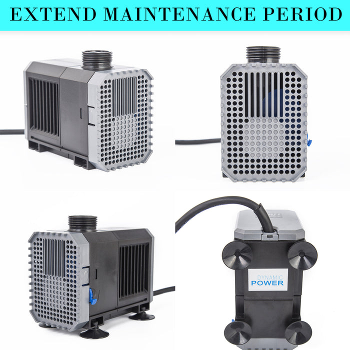 Submersible Aquarium Water Pump 3000L/H 55W 3m by Dynamic Power