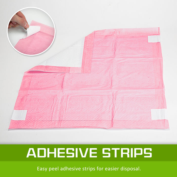 100 Pet Toilet Training Pads | Pink Pet Dog Cat Potty Training Toilet Mat