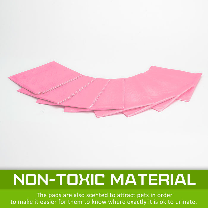 100 Pet Toilet Training Pads | Pink Pet Dog Cat Potty Training Toilet Mat