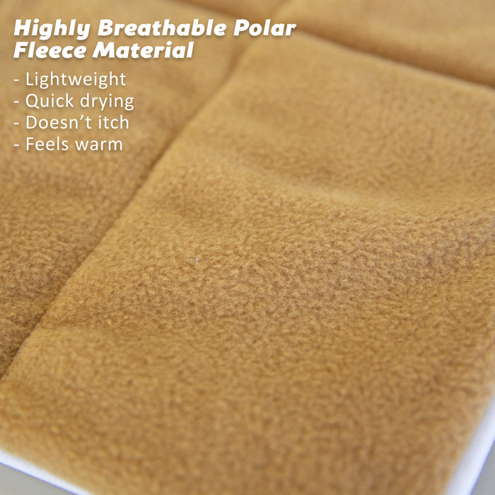 Soft Sleep Small Beige Pet Cushion Mat Bed | Dog Cat Relaxed Calm Pet Bed 24"
