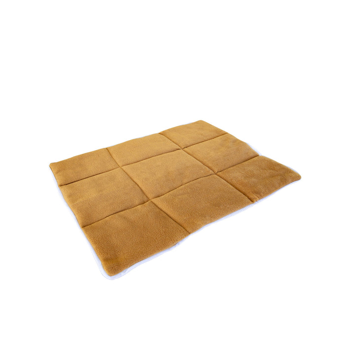 Soft Sleep Medium Beige Pet Cushion Mat Bed | Dog Cat Relaxed Calm Pet Bed 30"