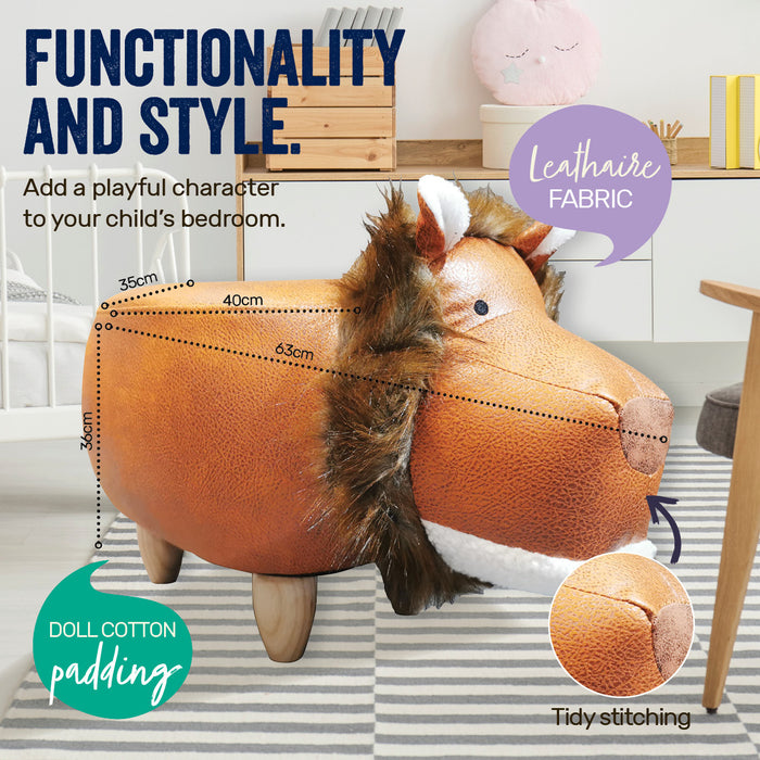Funzee Premium Kids Animal Stool | Cute Lion Childrens Seating Stool