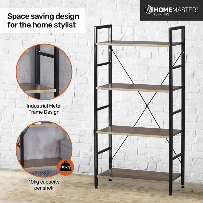 Arezzo 4 Tier Modern Display Shelf Bookcase