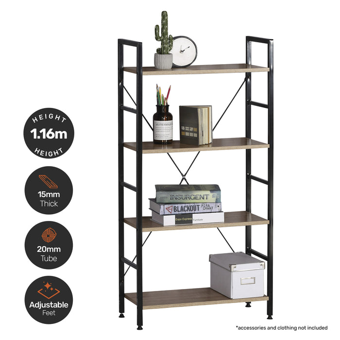 Arezzo 4 Tier Modern Display Shelf Bookcase