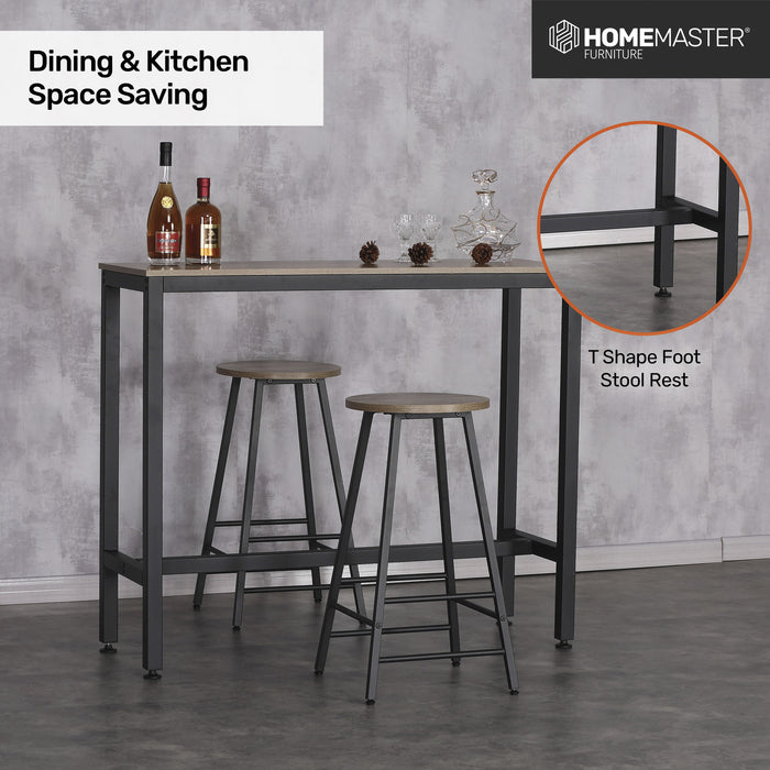 120cm Athrak Nordic Industrial Design Stylish Modern Bar Table