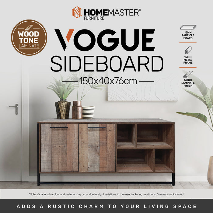 Arezzo Modern Sleek Vogue Sideboard Buffet Unit | Modern Storage Console Storage Unit
