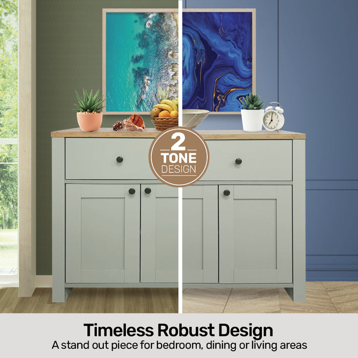 Centrum 115cm Two Tone Winchester Sideboard Unit | Modern Sleek Buffet Unit TV Stand