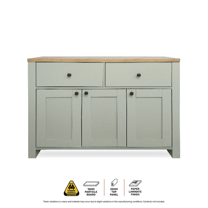 Centrum 115cm Two Tone Winchester Sideboard Unit | Modern Sleek Buffet Unit TV Stand