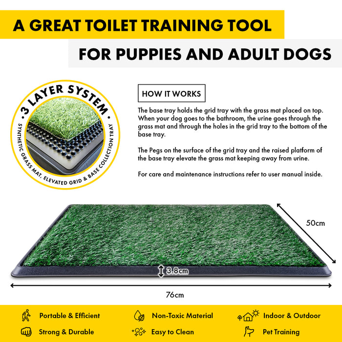3 Layer Portable Dog Potty Trainer System | Odour Resistant Pet Potty Training
