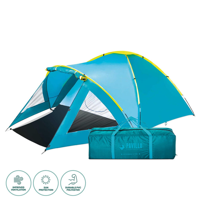 3 Person 2.4m x 2.1m UV Protected Beach and Camping Tent