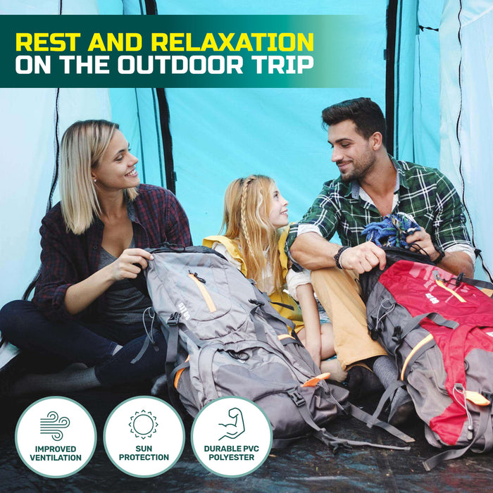 Large 4.9m x 2.m Tent 6 Person UV Protected Premium Tent | Family Size Camping Tent by Bestway