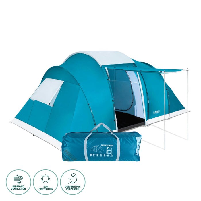 Large 4.9m x 2.m Tent 6 Person UV Protected Premium Tent | Family Size Camping Tent by Bestway